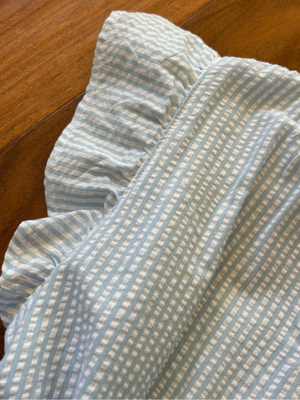 Time and Tru White and Blue Mini Dress - Picture 4 of 7